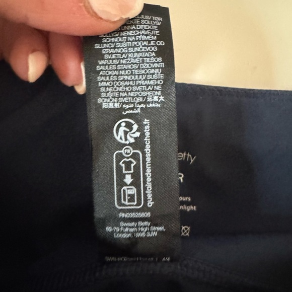 Sweaty Betty Kick Flare Power Workout Trousers Bootleg Navy Size XS - Picture 10 of 16